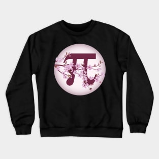 Math Day : Pi Symbol with Floral Pattern Crewneck Sweatshirt